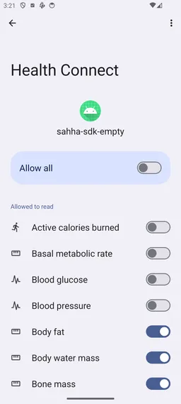 Using Health Connect