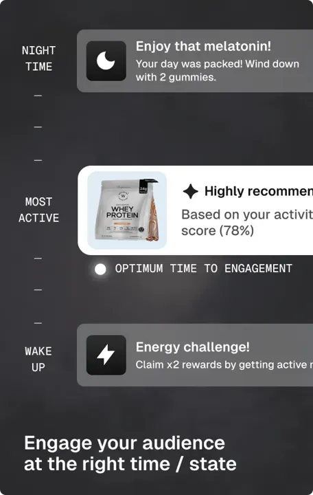 Weight management app surfacing between-visit activity and recovery trends powered by Sahha.