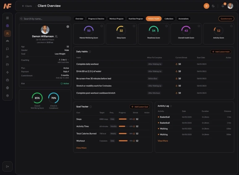 NOWFit — product screenshot