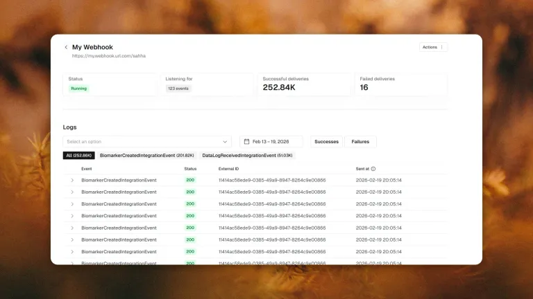 Webhooks Dashboard